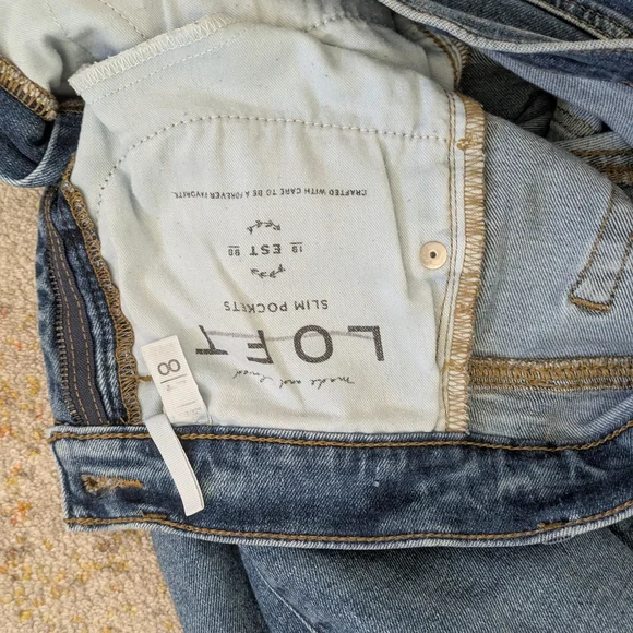 LOFT Dark Wash Women's Jeans - Picture 3 of 4